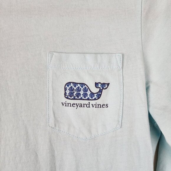 Vineyard Vines size M 12-14 long sleeve blue t shirt - Picture 2 of 9